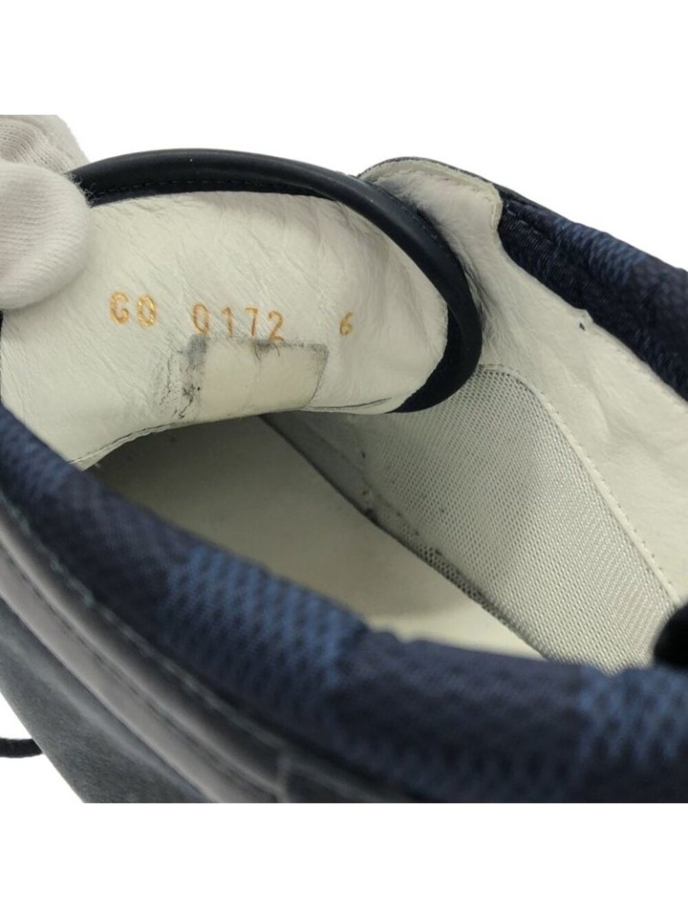 Louis Vuitton America's Cup Leather Chukka Sneakers Blue 6 - Picture 6 of 7